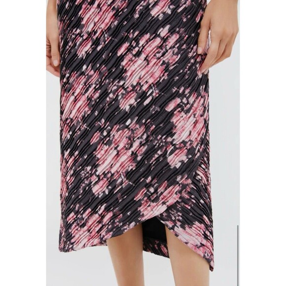 TUCKERNUCK Beaux Valette Natalie Dress Size 10 Black Pink NEW Floral Gardencore - Picture 8 of 16